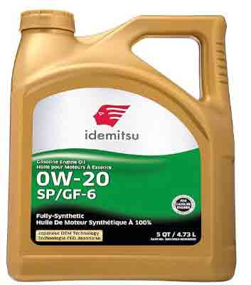 Idemitsu Full Synthetic 0W-20 Engine Oil SPGF-6-5 Quart