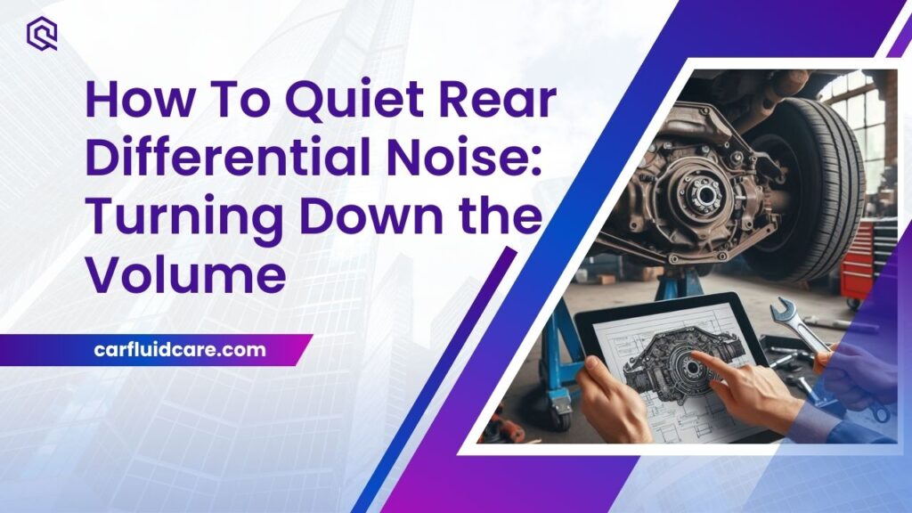 How To Quiet Rear Differential Noise Turning Down the Volume