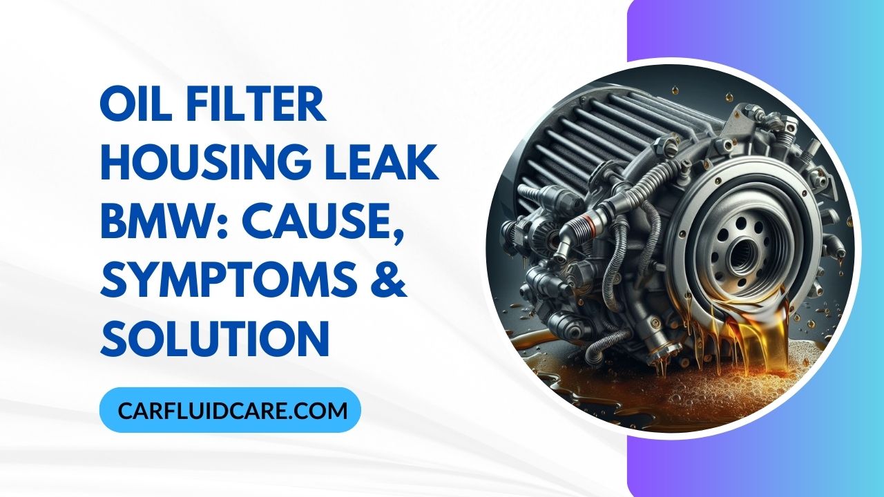 Oil Filter Housing Leak BMW Cause, Symptoms & Solution