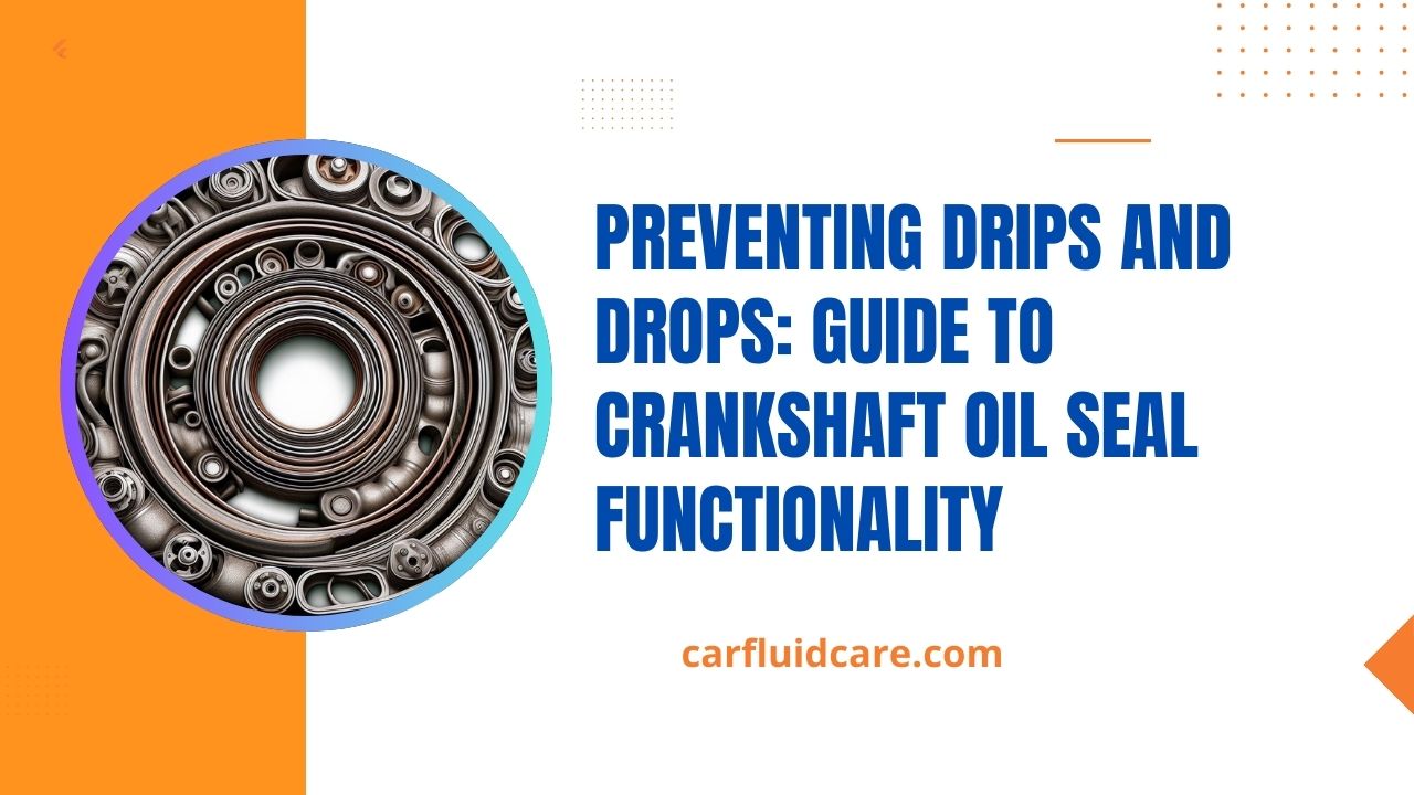 Preventing Drips and Drops Guide to Crankshaft Oil Seal Functionality 