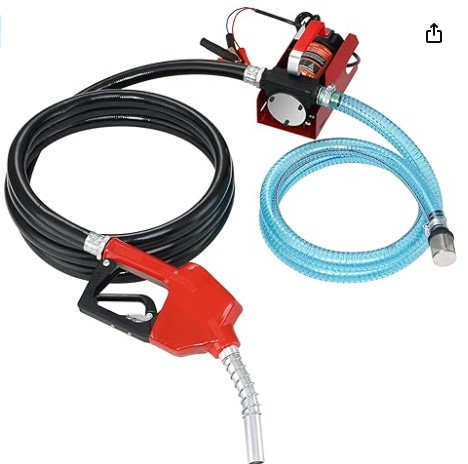 Diesel Fuel Transfer Pump Kit,10 GPM 12V DC Portable Electric Self-Priming Fuel Transfer