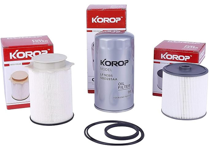 Fuel Filter Water Separator and Oil Filter Set Replaces