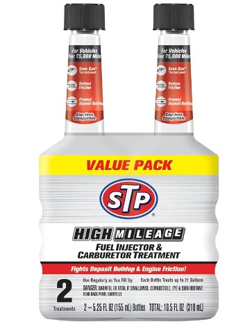 STP High Mileage Fuel Injector Cleaner and Carburetor Cleaner Treatment